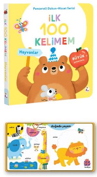 İlk 100 Kelimem – Hayvanlar (Pencereli Dokun-Hisset)