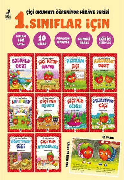 Çiçi Okumayı Öğreniyor Hikaye Serisi (1. Sınıflar için 10 Kitap)