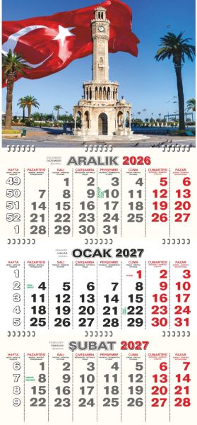 Gemici Takvimi(Atatürk, Manzara Ve Saat Kulesi) 2027