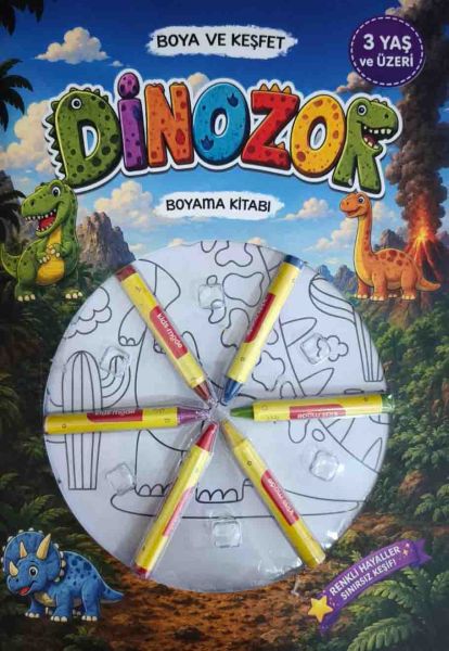 Boya Keşfet- Dinozor Boyama Kitabı