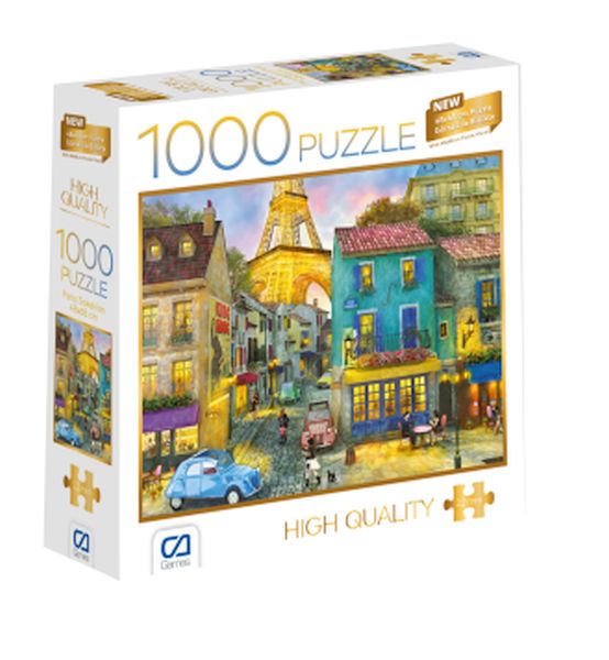 Paris Sokakları Puzzle 1000